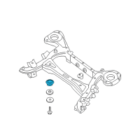 OEM 2006 Infiniti QX56 INSULATOR-Differential Mounting Diagram - 55476-AR002