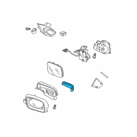 OEM 2013 Acura MDX Light, Passenger Side Side Turn Diagram - 34301-STX-306