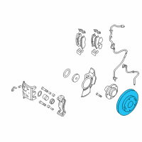 OEM 2006 Hyundai Tucson Disc-Front Wheel Brake Diagram - 51712-2E300