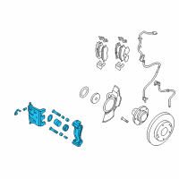 OEM 2006 Hyundai Tucson CALIPER Kit-Front Brake, LH Diagram - 58180-2EA10