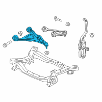 OEM 2021 Chrysler 300 Front Lower Control Arm Diagram - 5168282AB