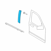 OEM 2002 Ford Explorer Upper Molding Diagram - 1L2Z-7820554-AAA