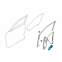 OEM 2013 Ford Flex Window Motor Diagram - 8A8Z-7823395-B