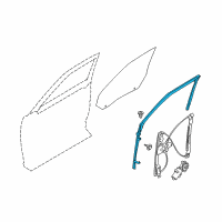 OEM 2015 Ford Flex Run Channel Diagram - 8A8Z-7421596-A