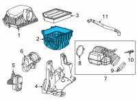 OEM 2022 Jeep Wagoneer AIR CLEANER Diagram - 68551701AA