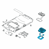 OEM 2011 Kia Soul Lamp Assembly-Map Diagram - 928502K100QW