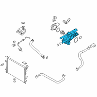 OEM Hyundai Case-Thermostat Diagram - 25620-2G400