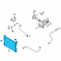 OEM Kia Sportage Radiator Assembly Diagram - 253102S500