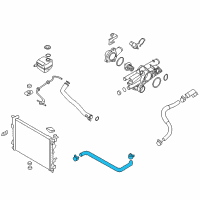 OEM 2014 Kia Sportage Hose-Radiator Upper Diagram - 254112S101