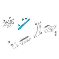 OEM 2013 Hyundai Elantra GT Trim Assembly-Front Pillar LH Diagram - 85810-A5000-TX