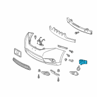 OEM 2014 Toyota Sienna Park Sensor Diagram - 89341-48010-C2