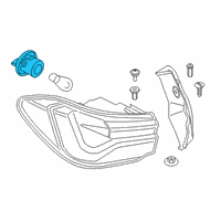 OEM BMW X2 Bulb Socket Diagram - 63-21-7-489-475