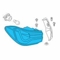 OEM 2022 BMW X2 REAR LIGHT IN THE SIDE PANEL Diagram - 63-21-9-881-586