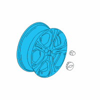 OEM 2018 Chevrolet Bolt EV Wheel, Alloy Diagram - 42711718