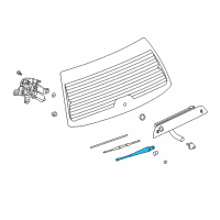 OEM 2004 Saturn Vue Arm Asm, Rear Window Wiper Diagram - 22691696