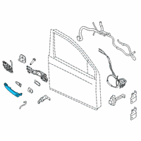 OEM 2013 Nissan Sentra Handle Outside Diagram - 80640-3SG0A