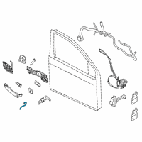 OEM 2017 Nissan Sentra Rod Key Lock LH Diagram - 80515-3SG0A