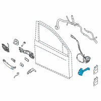 OEM 2017 Nissan Sentra Link Door STOPPER Diagram - 80430-3RA0A