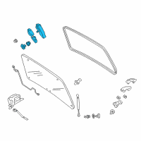 OEM 2001 Ford Escape Hinge Diagram - YL8Z-78420A69-BA