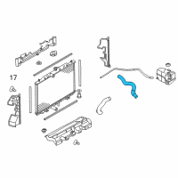 OEM 2014 Nissan Rogue Hose-Radiator, Upper Diagram - 21501-4BA0A