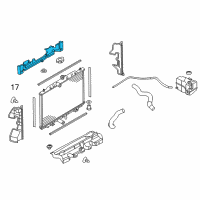 OEM 2017 Nissan Rogue Bracket-Radiator Mounting, Upper Diagram - 21542-4BA0A