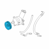 OEM 2002 Ford Ranger Pump Pulley Diagram - FOTZ-3A733-A