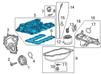 OEM 2022 Chevrolet Trailblazer Valve Cover Diagram - 55514967