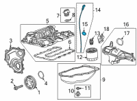 OEM 2021 Chevrolet Trailblazer Dipstick Diagram - 55498164