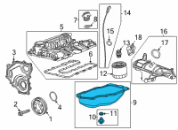 OEM 2021 Chevrolet Trailblazer Oil Pan Diagram - 25204203