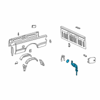 OEM 2002 Toyota Tundra Cylinder & Keys Diagram - 69058-26030