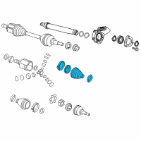 OEM 2017 Chevrolet Impala Inner Boot Diagram - 39196364