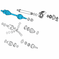 OEM 2015 Buick Verano Axle Shaft Assembly Diagram - 13390551