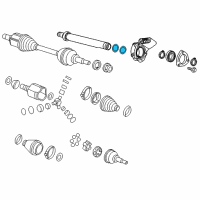 OEM 2019 Cadillac XTS Seal-Front Wheel Drive Intermediate Shaft (O-Ring) Diagram - 22759189