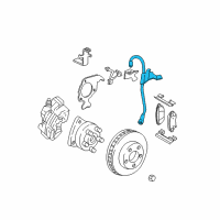 OEM 2002 Cadillac DeVille Hose Asm, Front Brake Diagram - 19366760