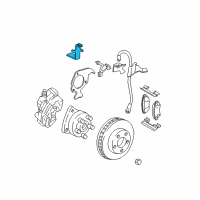 OEM 2004 Buick LeSabre Bracket-Wheel Speed Sensor Wire Diagram - 25732789