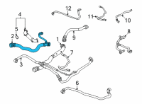 OEM 2021 BMW X4 HOSE, RADIATOR-ENGINE Diagram - 17-12-9-797-615