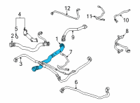 OEM 2021 BMW X4 HOSE, RADIATOR-ENGINE Diagram - 17-12-9-797-611