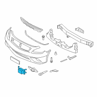 OEM 2015 Infiniti Q60 Distance Sensor Assembly Diagram - 28437-1NL2B