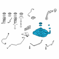 OEM 2017 Acura ILX Tank Set, Fuel Diagram - 17044-TR0-A30