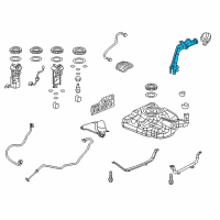 OEM 2014 Honda Civic Pipe, Fuel Filler Diagram - 17660-TR0-A02