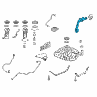 OEM 2012 Honda Civic Pipe, Fuel Filler Diagram - 17660-TR0-A02