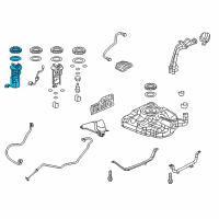 OEM Honda Module Assembly, Fuel Pump Diagram - 17045-TR0-A50