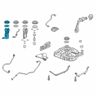 OEM Acura ILX Module Assembly, Fuel Pump Diagram - 17045-TR0-A00