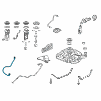 OEM Honda Sub-Wire, Fuel Diagram - 32170-TR0-A70