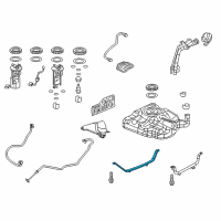 OEM 2022 Acura ILX Band, Fuel Tank Mounting Diagram - 17521-TR0-A70