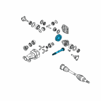 OEM 2013 Nissan Armada Gear Set-Final Drive Diagram - 38100-ZE18A