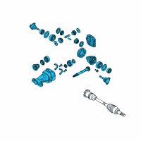 OEM Nissan Pathfinder Final Drive Assembly Diagram - 38301-0C375