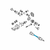 OEM 2005 Nissan Pathfinder Shaft Assy-Rear Drive Diagram - 39600-EA000