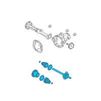 OEM 2005 Ford Expedition Shaft & Joint Assembly Diagram - 5L1Z-3B436-AA