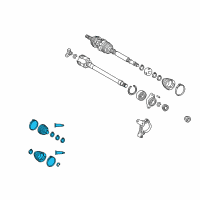 OEM 2020 Toyota Camry Boot Kit Diagram - 04427-08220